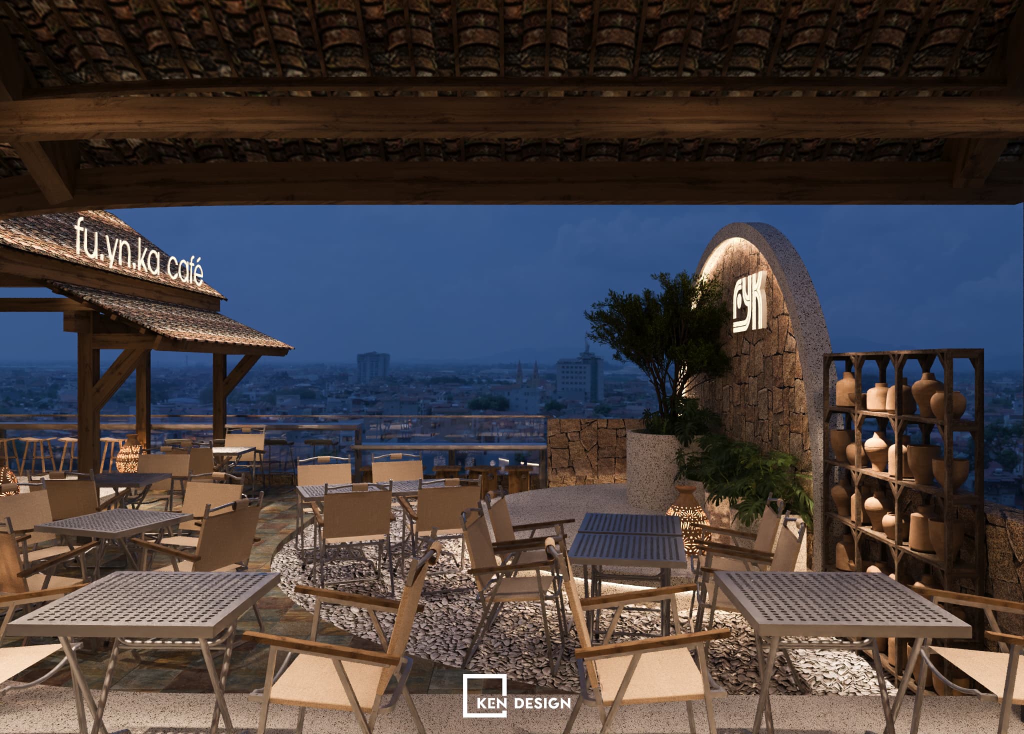 Thiết kế quán Fu.yn.ka cafe tại Phúc Yên